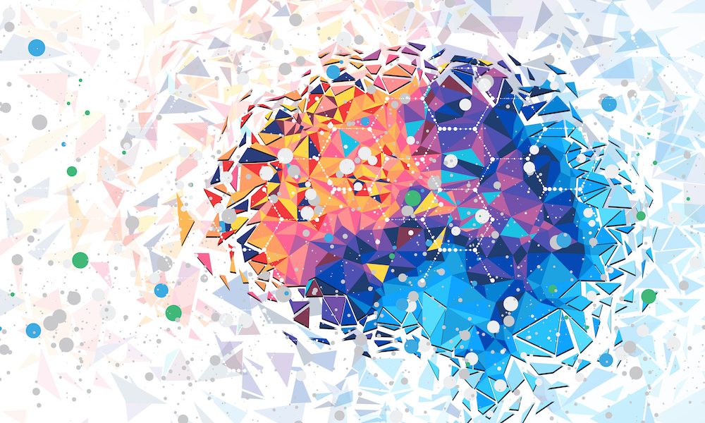 Abstract human brain. Artificial intelligence technology. Science background Rethinking AI’s role in patient communication