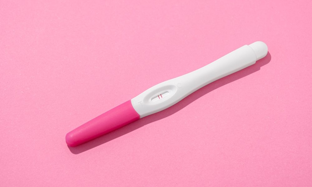 top-view-positive-pregnancy-test-still-life Endometriosis infertility linked to higher pregnancy rates