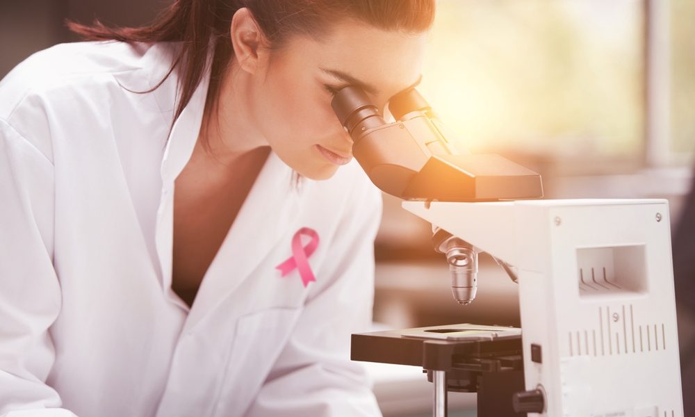 Composite image of breast cancer awareness ribbon HIV research paves way for new ovarian cancer therapies