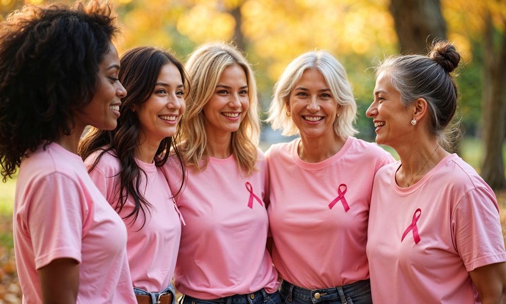 portrait-breast-cancer-survivors-celebrating-together Report warns breast cancer could cost UK economy £4.2bn by 2050