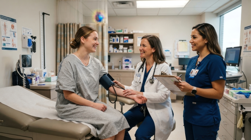 doctor-taking-patient-blood-pressure-medical-clinic RISE @ ESC Congress 2026: Building a future where every woman in cardiology can lead