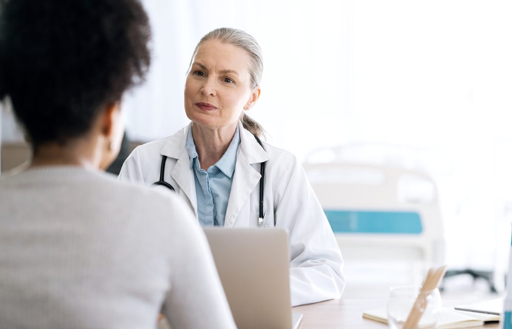 woman-doctor-medical-consultation-computer-hospital-with-patient-discussion-surgery-info-wellness-advice-technology-mature-professional-with-healthcare-consulting-talking Earlier detection could drive $527bn in women’s healthcare spending – report